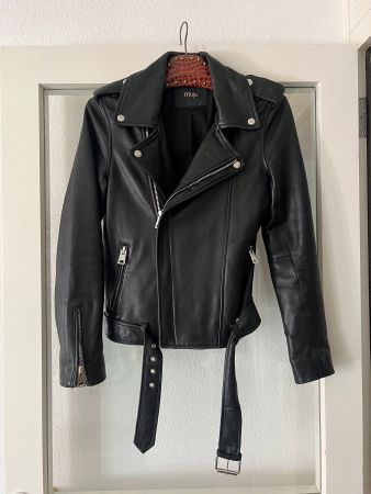 Magnifique perfecto MAJE en cuir d'agneau, taille 38-40