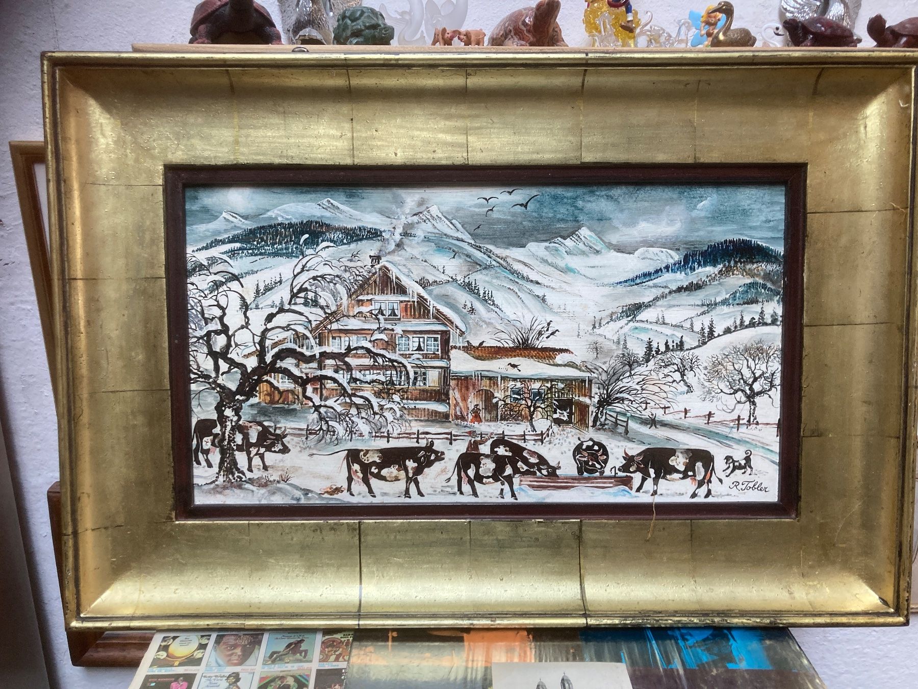Gemälde: Winter in Appenzell - Ölbild - R.Tobler – Gebraucht aus zürich von papalapa