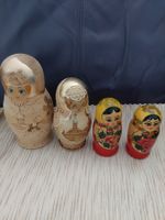 lot de 4 poupée Russe en bois décoration collection  18 cm