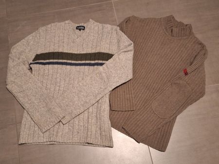 2 H&M Vintage Wollpullover für Herren Gr. L