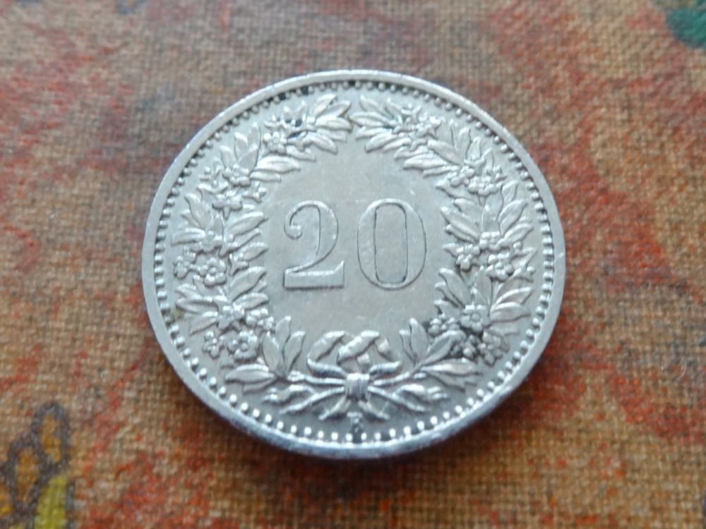Tutti le monete: 20 Rp. 1966  (B) – Usato da Romanel-sur-Lausanne venduto da Swift13 1