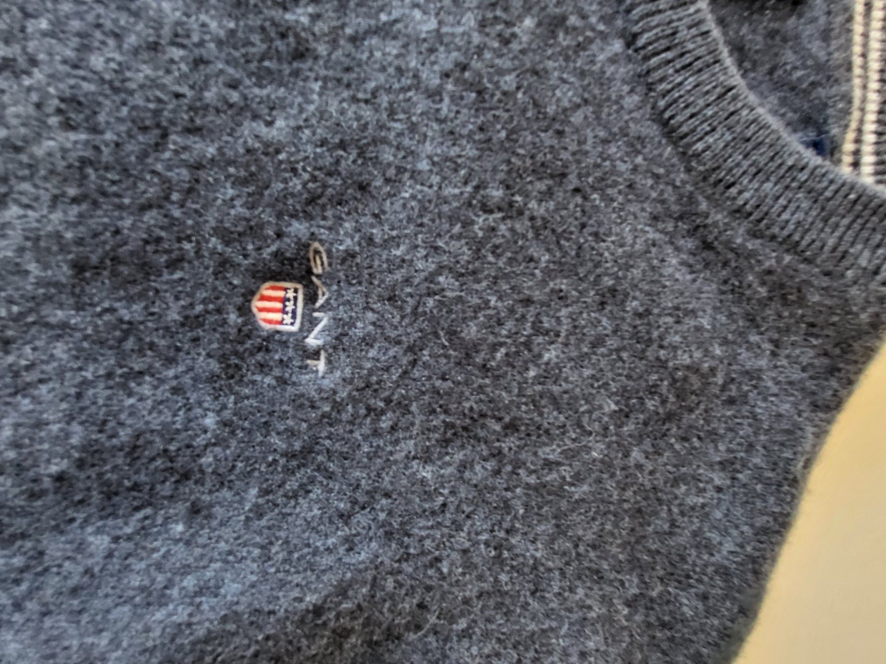 Gant Maglioni & Felpe: Gant Blue Lambswool Super Fine Jersey Pullover Gr. S – Usato da Kaiseraugst venduto da Amante85 4