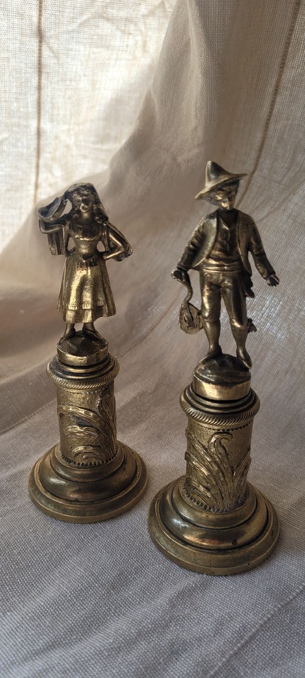 Statuette: Statuettes de 2 petits musiciens,  bronze – Usato da Vevey venduto da lba_dd82