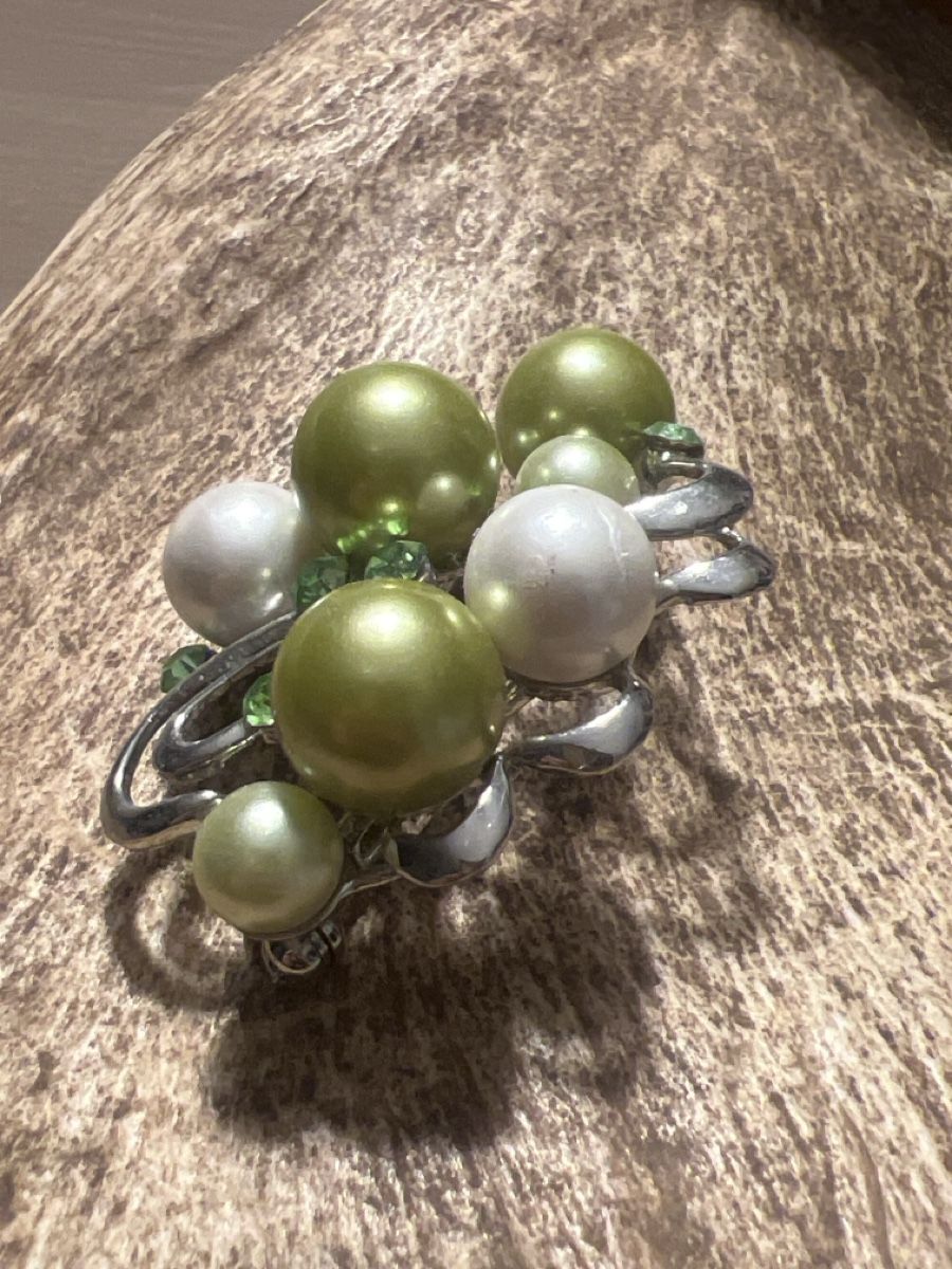 Spille & Fermagli: Elegante gründliche Brosche mit Perlen – Usato da Seon venduto da Sunny-Schmuck78 2