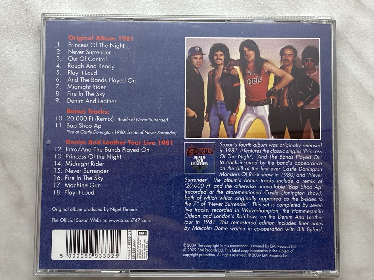 CD: Saxon - Denim And Leather - CD Remaster – Nuovo (secondo la descrizione) da Aigle venduto da St_anger 1