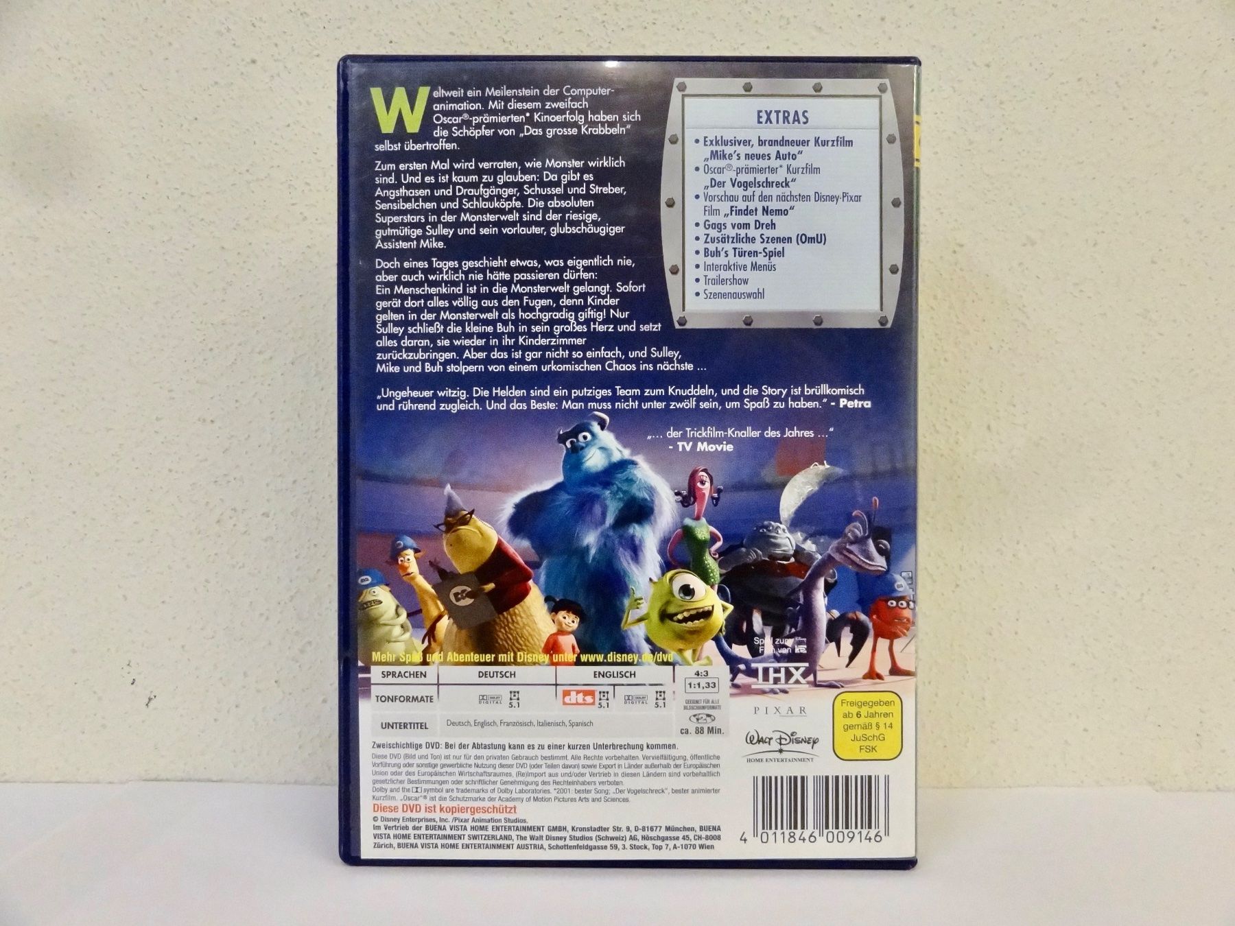 Tutti i DVDs: DVD DIE MONSTER AG DISNEY PIXAR – Nuovo (secondo la descrizione) da Kerzers venduto da wisaundso 1