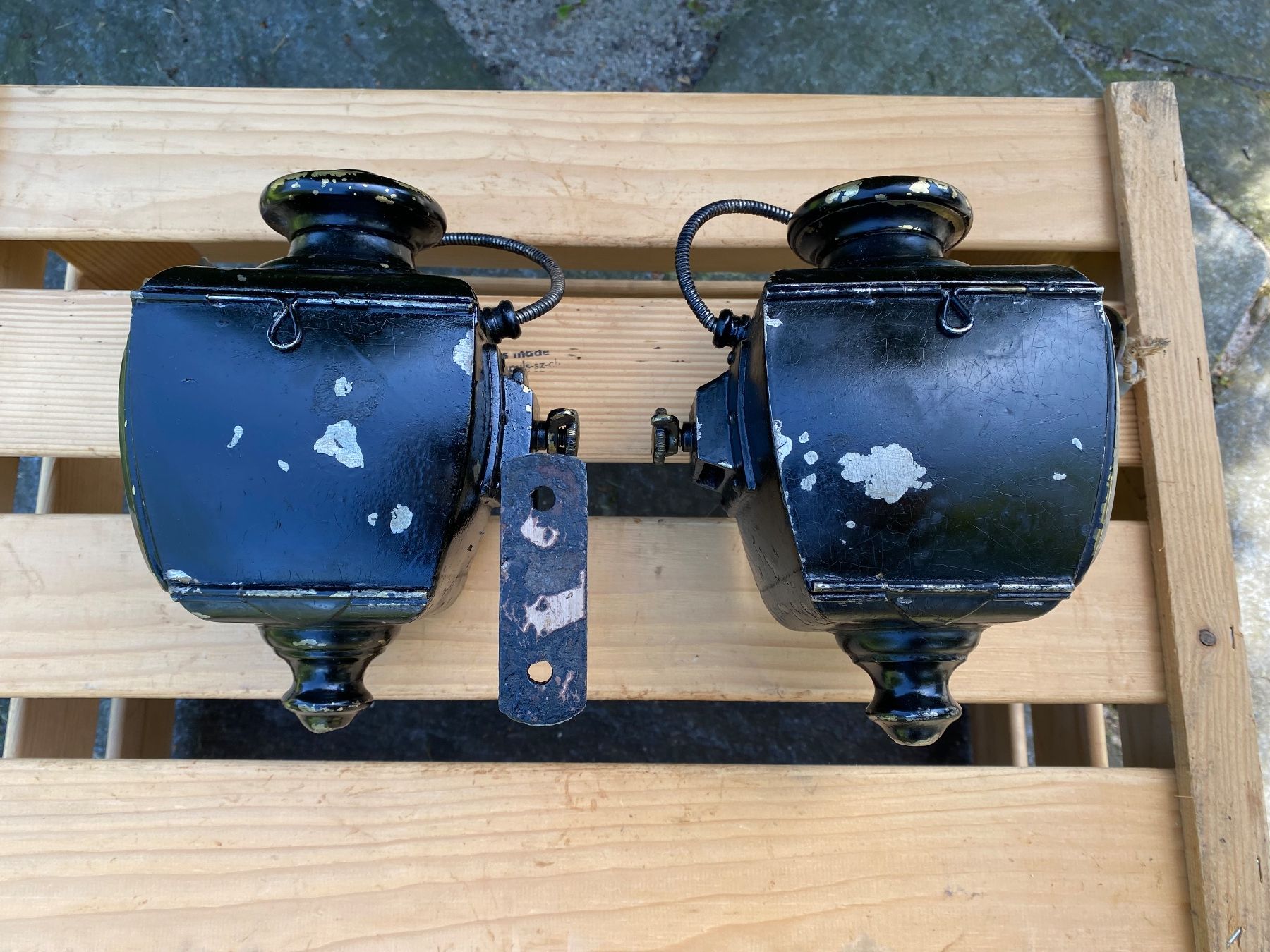 Carrozze: 1 Paar antike Dynamo Stereos Paris Oldtimer Lampen – Usato da Feldbach venduto da Fea1 4