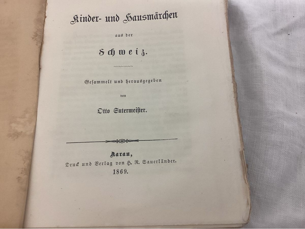 Livres: ANTIKES KINDERMÄRCHEN BUCH 1869 RARITÄT – D'occasion à Münchenstein par NoSu98 2