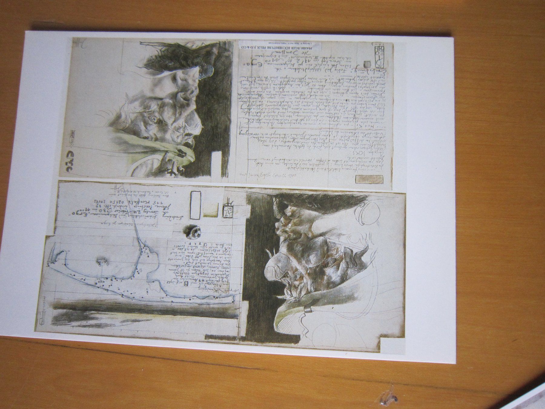 Cartoline postali: No 10 Horst Janssen Sammlung Postkarten – Usato da Gordola venduto da Polentaefung 6
