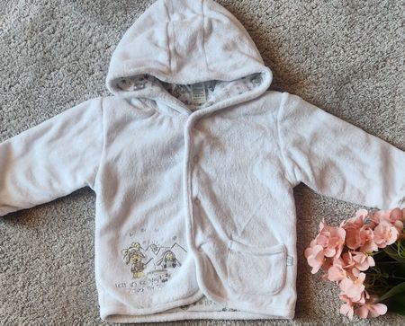 Baby-Fleecejacke mit Kapuze, 9-12 M