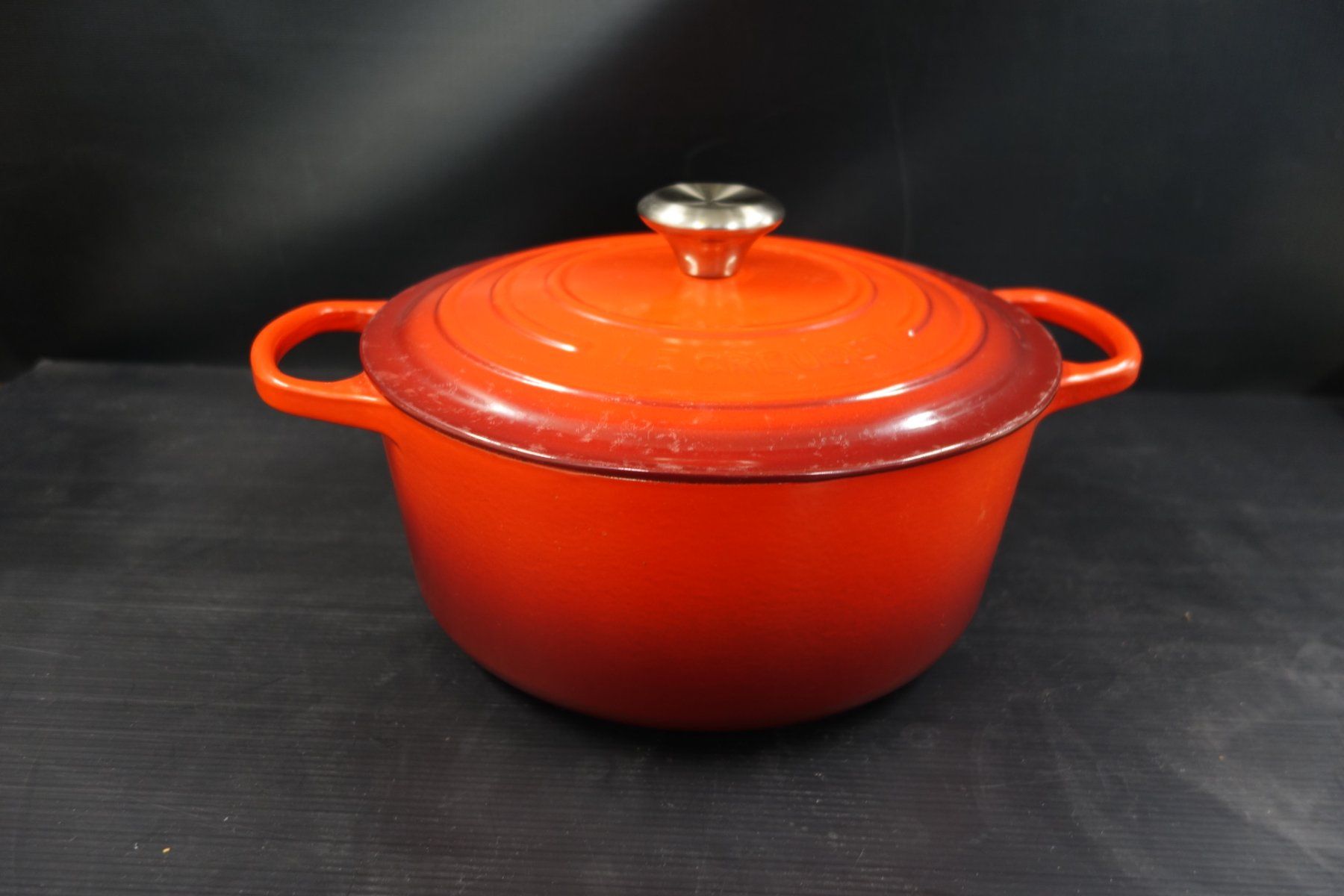 Le Creuset Töpfe: Bräter Le Creuset Nr. 26 rot mit Deckel – Gebraucht aus Basel von bk_brockibasel 1