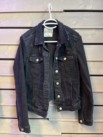 Veste en jeans noir