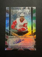 Pius Suter 2022 Sparkling Scripts Detroit Red Wings