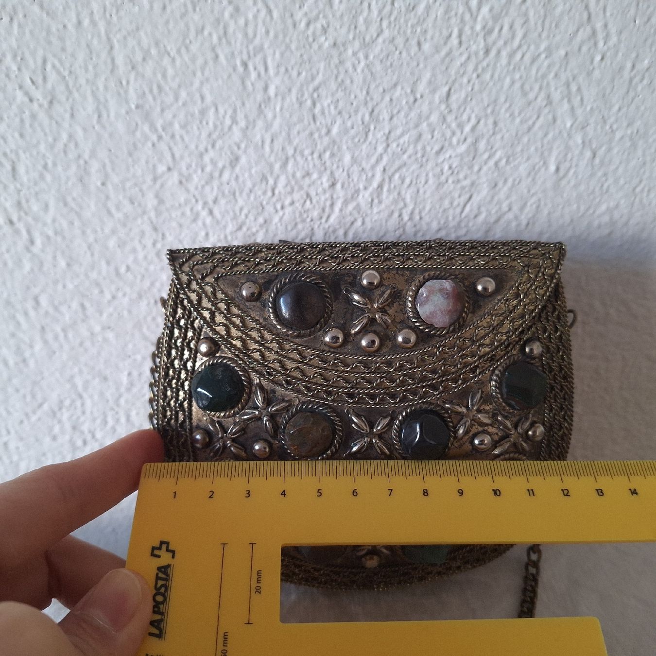 Taschen für Damen: Versand möglich! Orientalische Tasche mit Steinen – Gebraucht aus Winterthur von Goldpipau 9