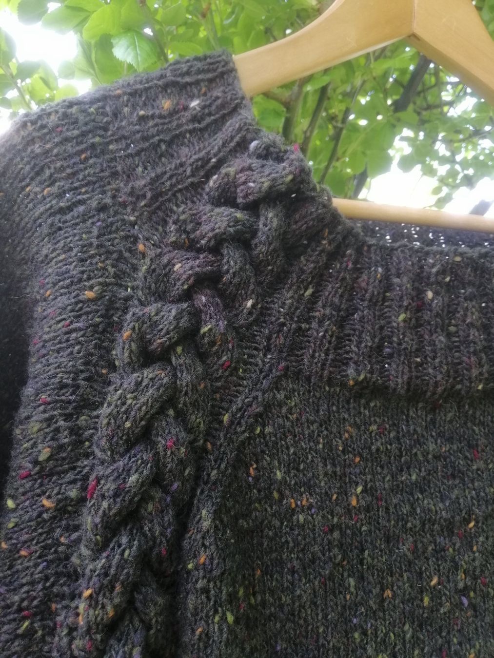 Pullover & Sweatshirts: Pulli Wintertunika "Donegal" handgestrickt   NEU – Neu (gemäss Beschreibung) aus Langenthal von Handstrick
