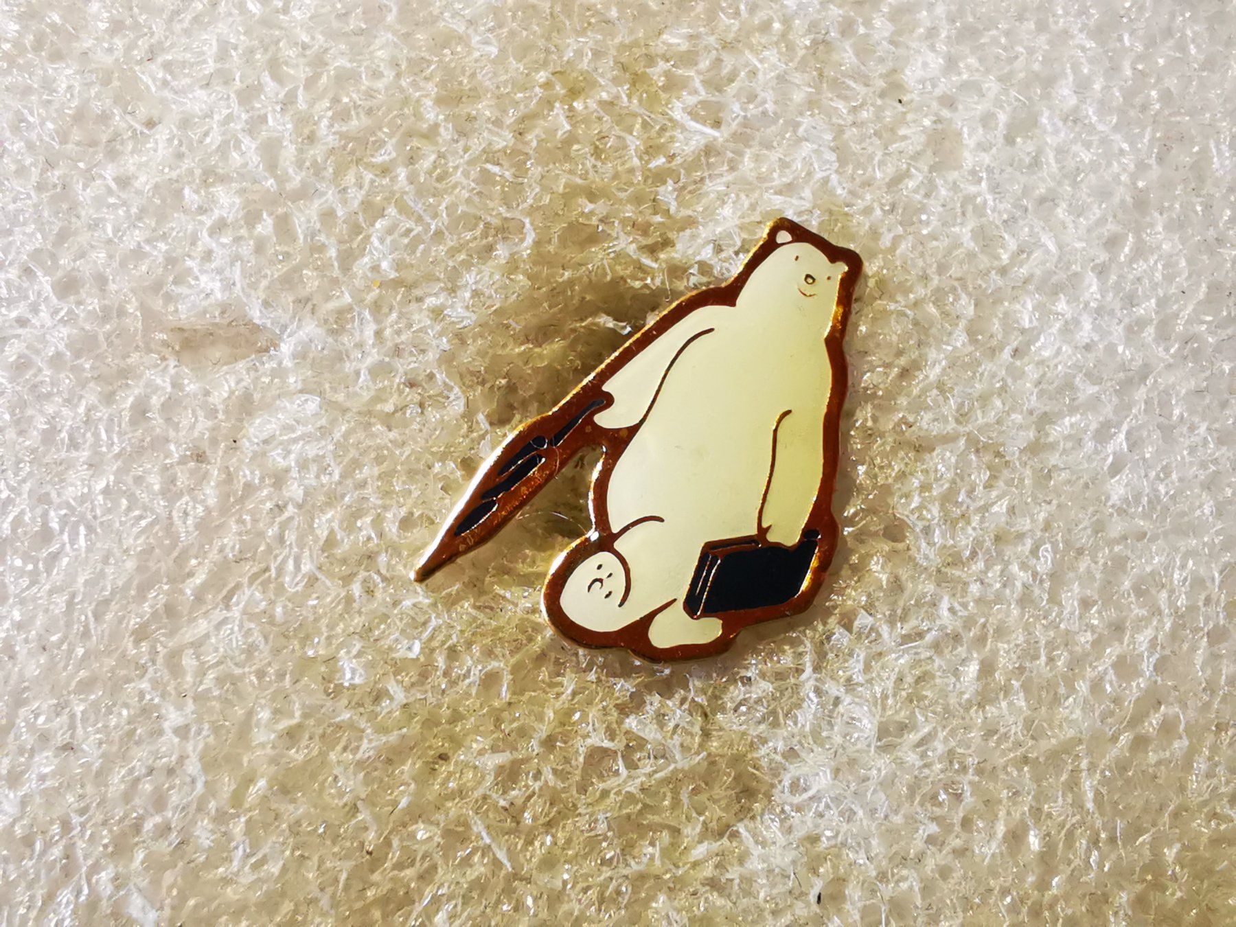 Placchette & Badge: Ansteckpin 198: Eisbär – Usato da Oppligen venduto da Pin-Fall-Shop