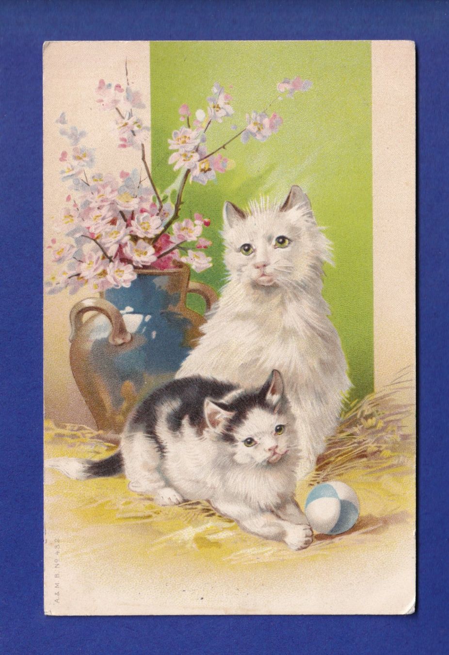 Ansichtskarten: CHAT - Balle et fleurs – Gebraucht aus Pully von nicecards-shop
