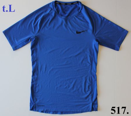 T-shirt de sport Nike Pro bleu t. L
