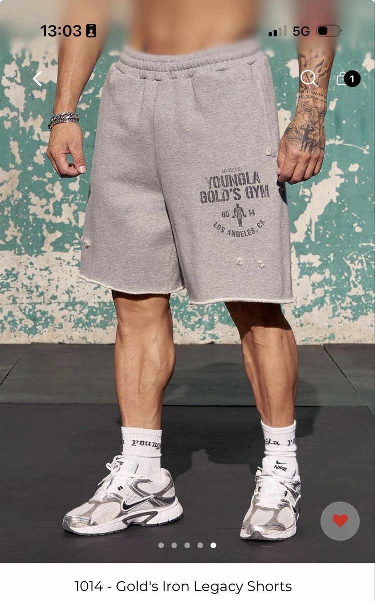 Pantaloni: YOUNGLA GOLDS IRON LEGACY SHORTS – Nuovo e nell'imballaggio originale da Domat/Ems venduto da nuria___.