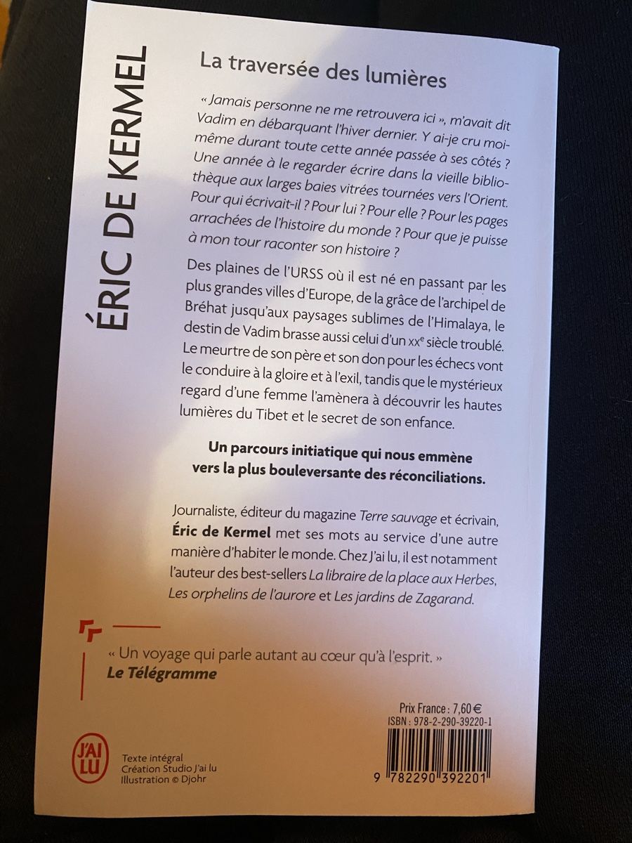 Libri: La traversée des lumières, Éric de Kermel – Nuovo (secondo la descrizione) da Epagny venduto da nie_n5yb 1