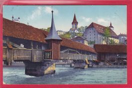 LUZERN, SPREUERBRÜCKE, 26.3.1913
