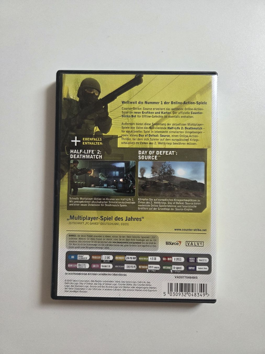 Jeux: PC Spiel Counter-Strike Source mit Half-Life 2 Deathmatch – D'occasion à Pfyn par tob_92 1