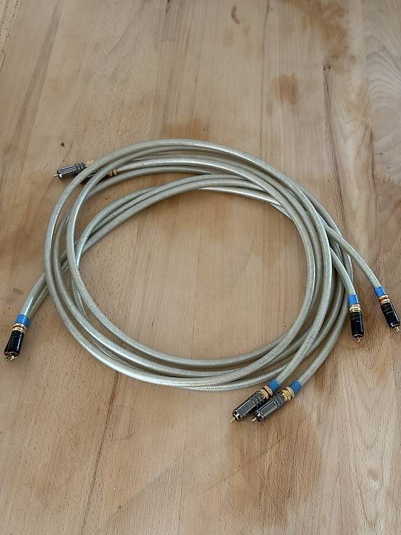 Cavi: 3 Paar RCA-Kabel, Silber, High-End Kabel – Usato da Schwanden GL venduto da Sedona-3