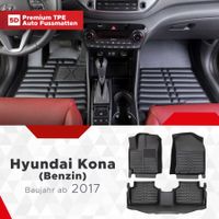 5D Premium Auto Fussmatten Hyundai Kona Benzin Bauj. ab 2017