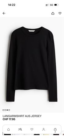 Basic T-Shirt Baumwolle Langarmshirt, Gr. XS – Top Zustand!