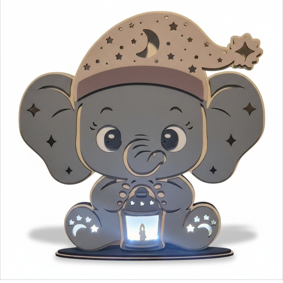 Lampade: Süsse Kinderzimmer Deko Lampe Elefant – Nuovo (secondo la descrizione) da konolfingen venduto da ragusa78