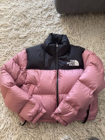 The North Face Daunenjacke 700 rosa schwarz Grösse S