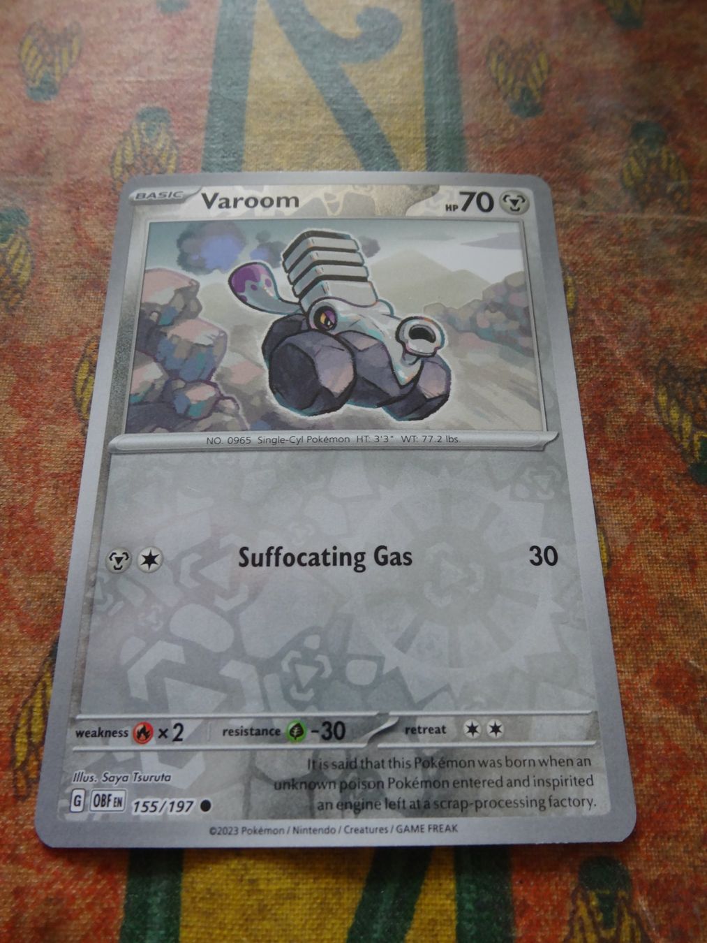 Pokémon Carte collezionabili: POKEMON  Varoom    G  OBF EN    155/197    HP70    2023 – Usato da Romanel-sur-Lausanne venduto da Swift13
