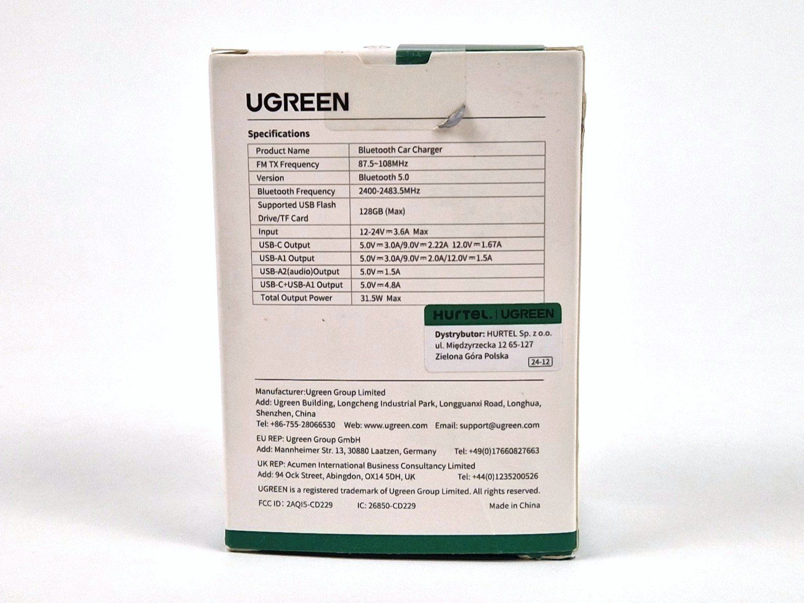 Ugreen Unità & Adattatore: UGREEN Auto FM-Transmitter Bluetooth 5.0 – Nuovo (secondo la descrizione) da Basel venduto da Restwert_Basel 6