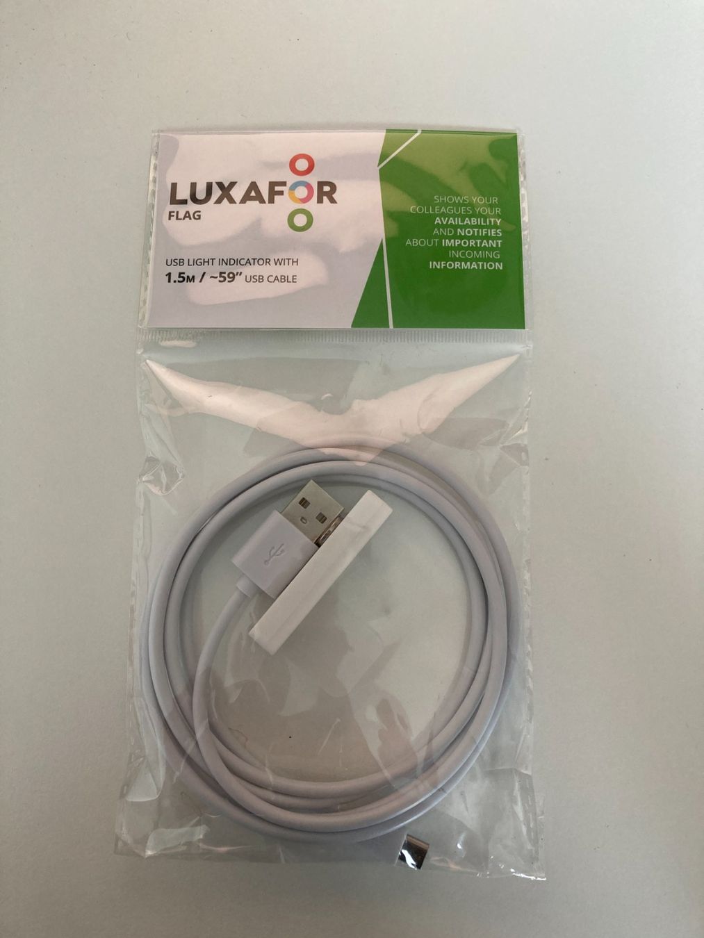 Kabel: LUXAFOR FLAG USB Light Indicator mit 1.5 m Kabel – Gebraucht aus Hinterkappelen von deev