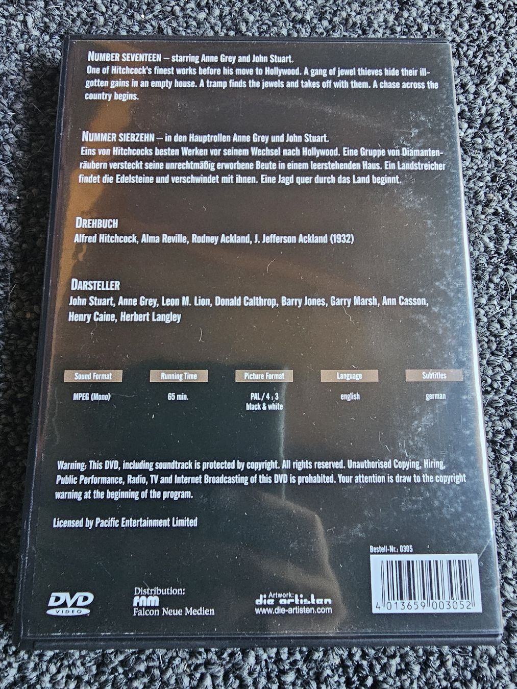 Tous les DVDs: Nummer Siebzehn (22328) – D'occasion à Ruswil par jan_bxl5 1