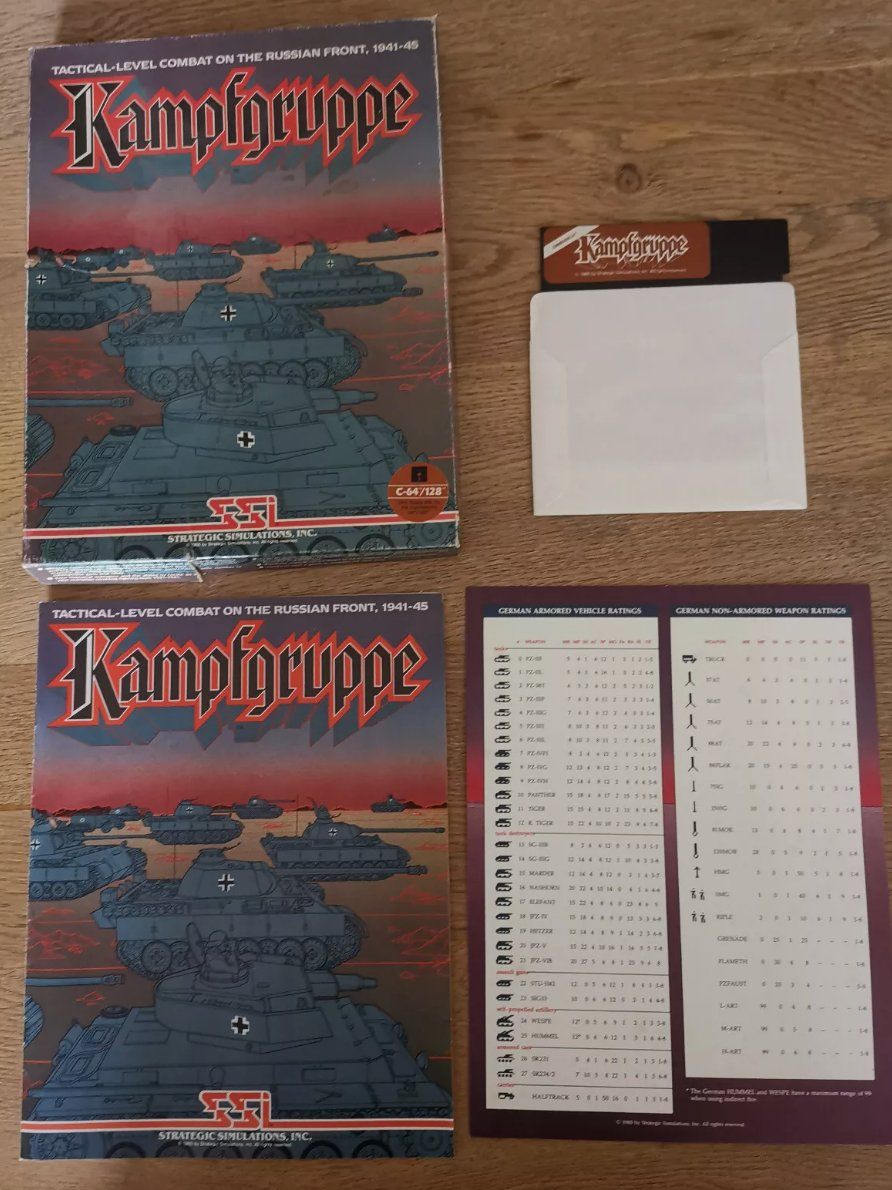 Spiele: Kampfgruppe SSI 5.25" Disk Big Box Commendore 64 C64 1985 – Gebraucht aus Bad Ragaz von MR_BR 1