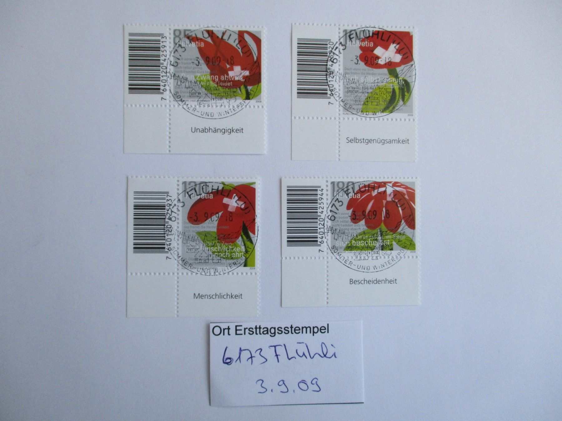 Alle Briefmarken: Voll Ort Ersttagsstempel 6173 Flühli – Gebraucht aus Langnau b. Reiden von Aktuell88