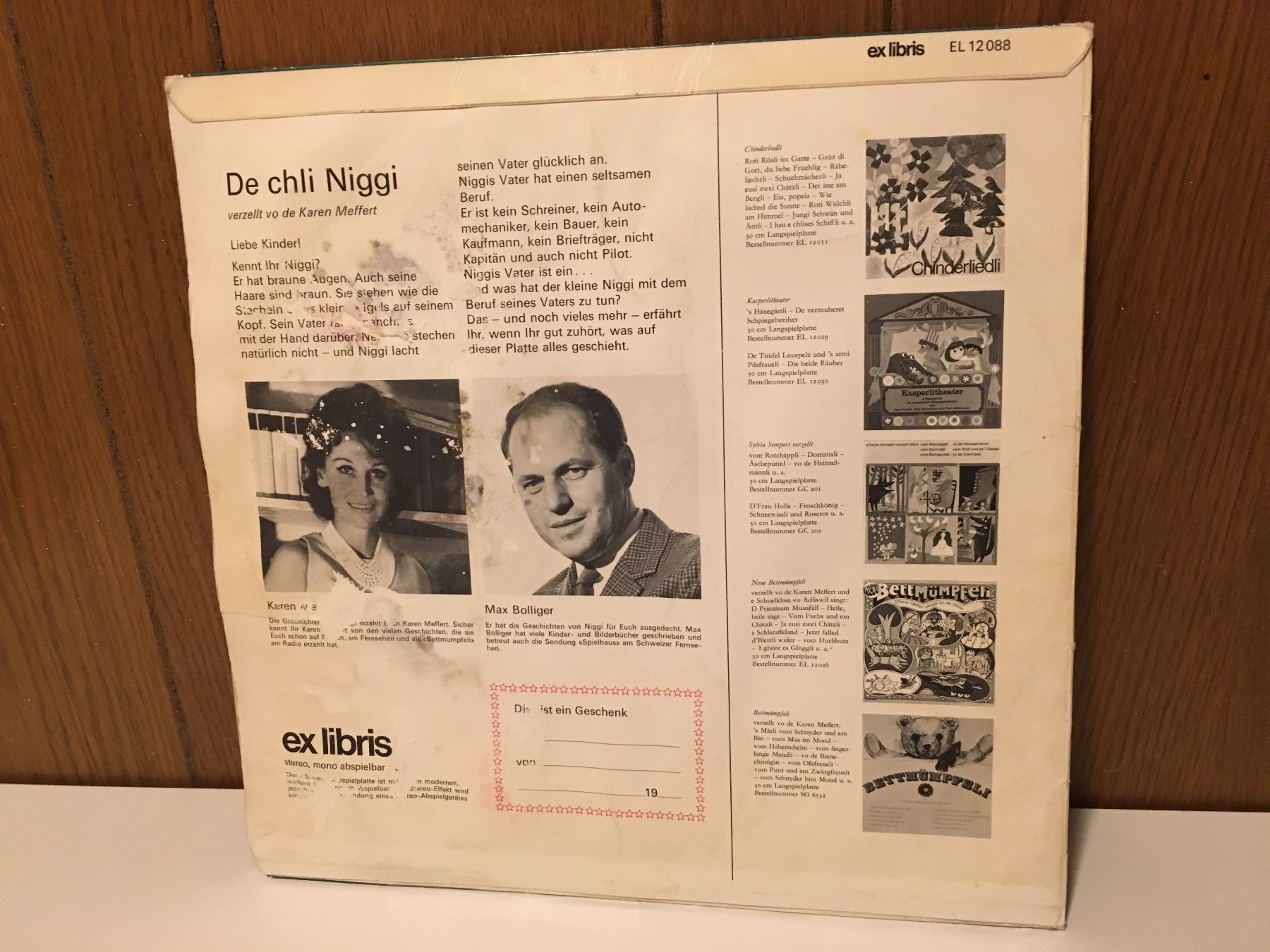 Dischi in vinile: LP - De Chli Niggi - Karen Meffert – Usato da Andwil SG venduto da Rainboli 1
