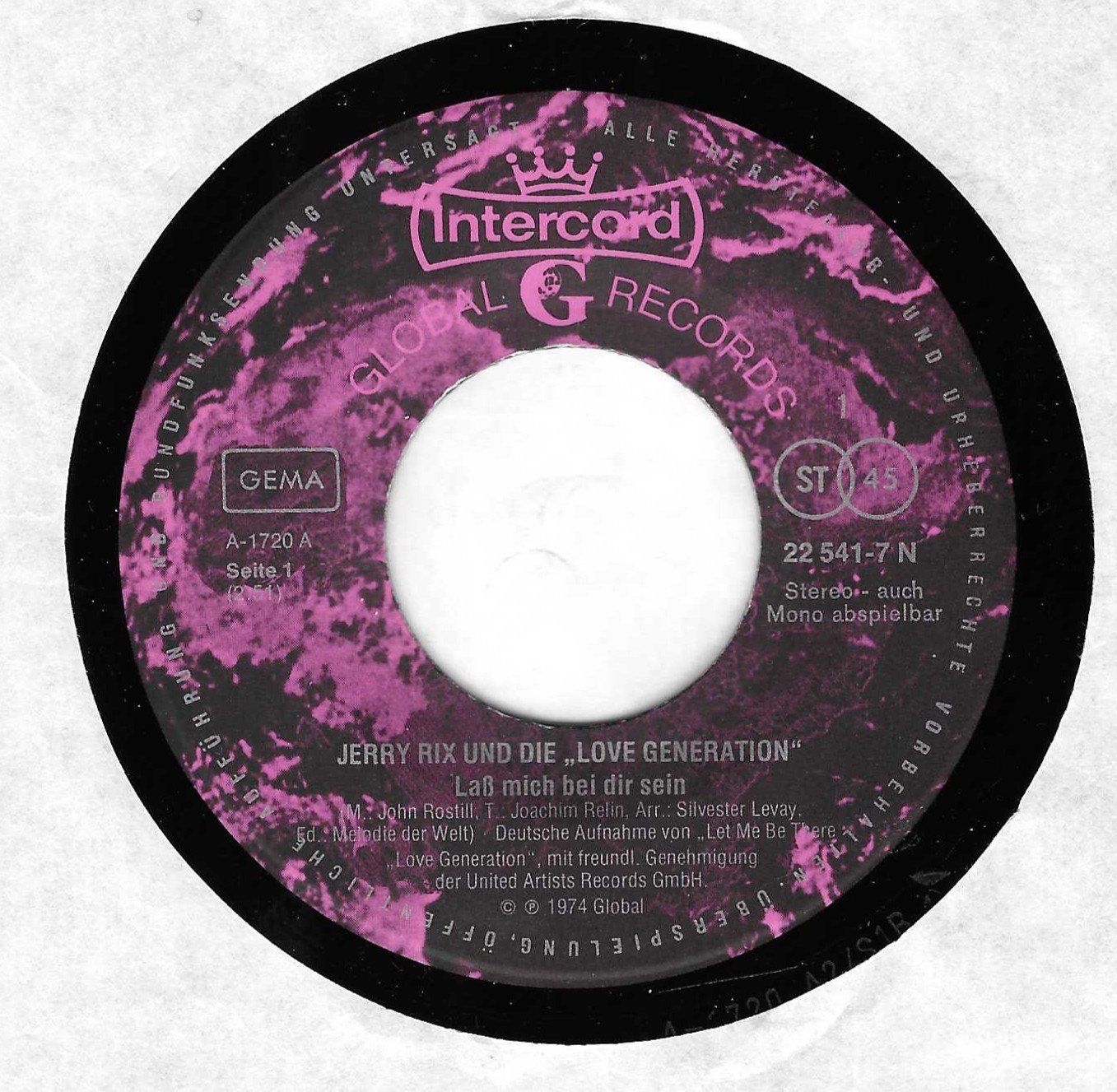Dischi in vinile: JERRY RIX  -  LAB MICH BEI DIR SEIN  + 1 – Usato da Bex venduto da Giorgiob 1