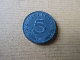 Dt. Reich 1940 D, 5 Reichspfennig