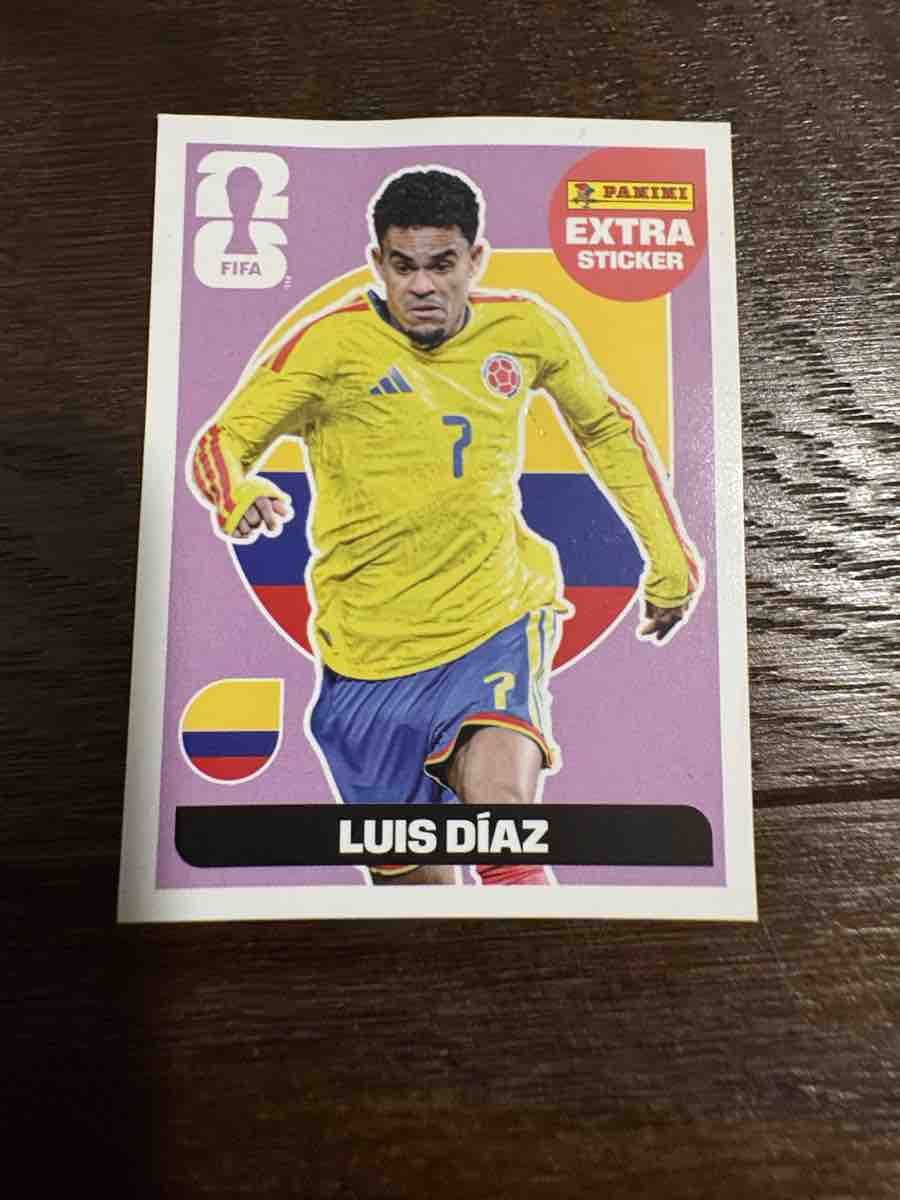 Panini Carte collezionabili: Extra sticker regular luis Diaz neuf – Nuovo (secondo la descrizione) da St-Sulpice VD venduto da dxf_rny9
