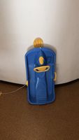 Kinder Rodelschlitten blau gelb gebrauchter Zustand
