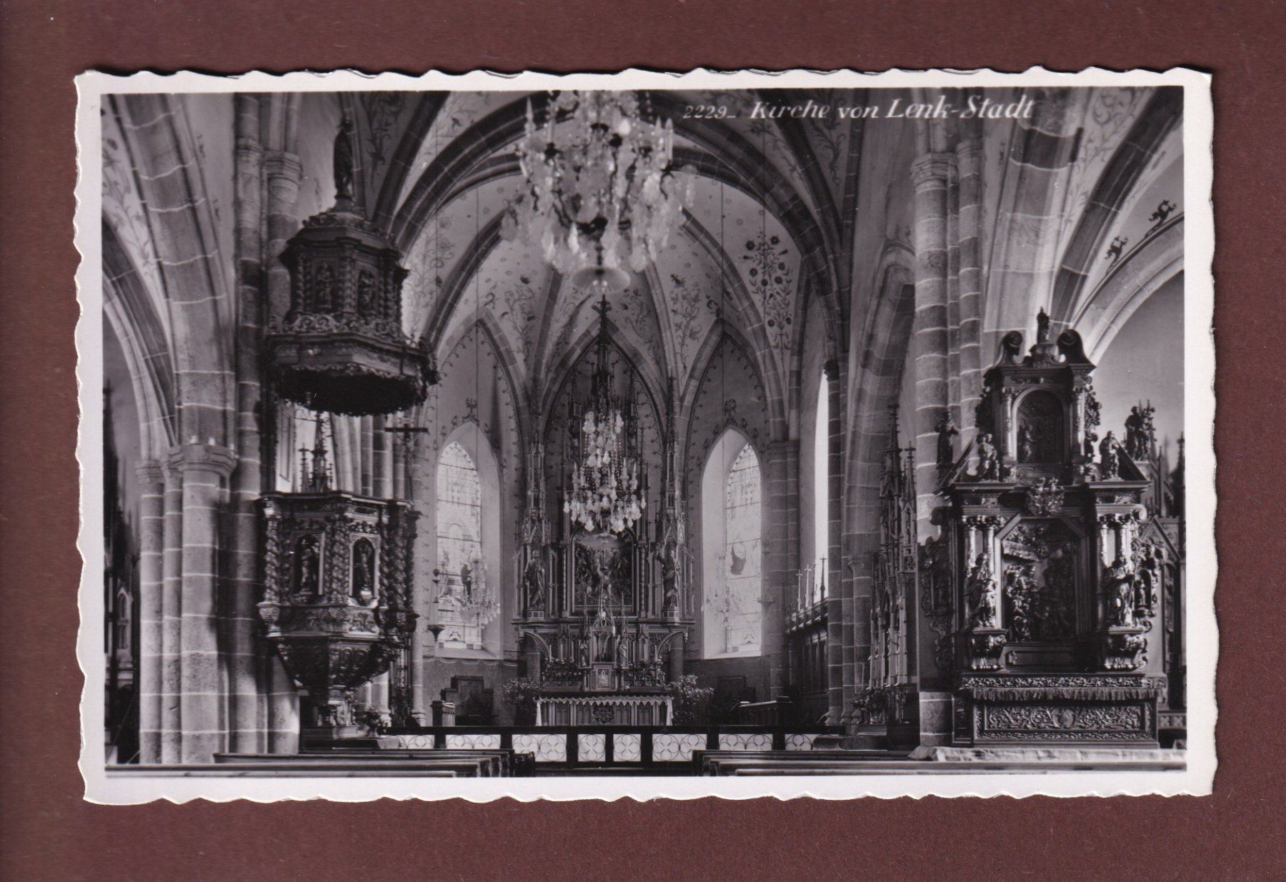 Ansichtskarten: Kirche von LENK-STADT – Gebraucht aus Pully von nicecards-shop