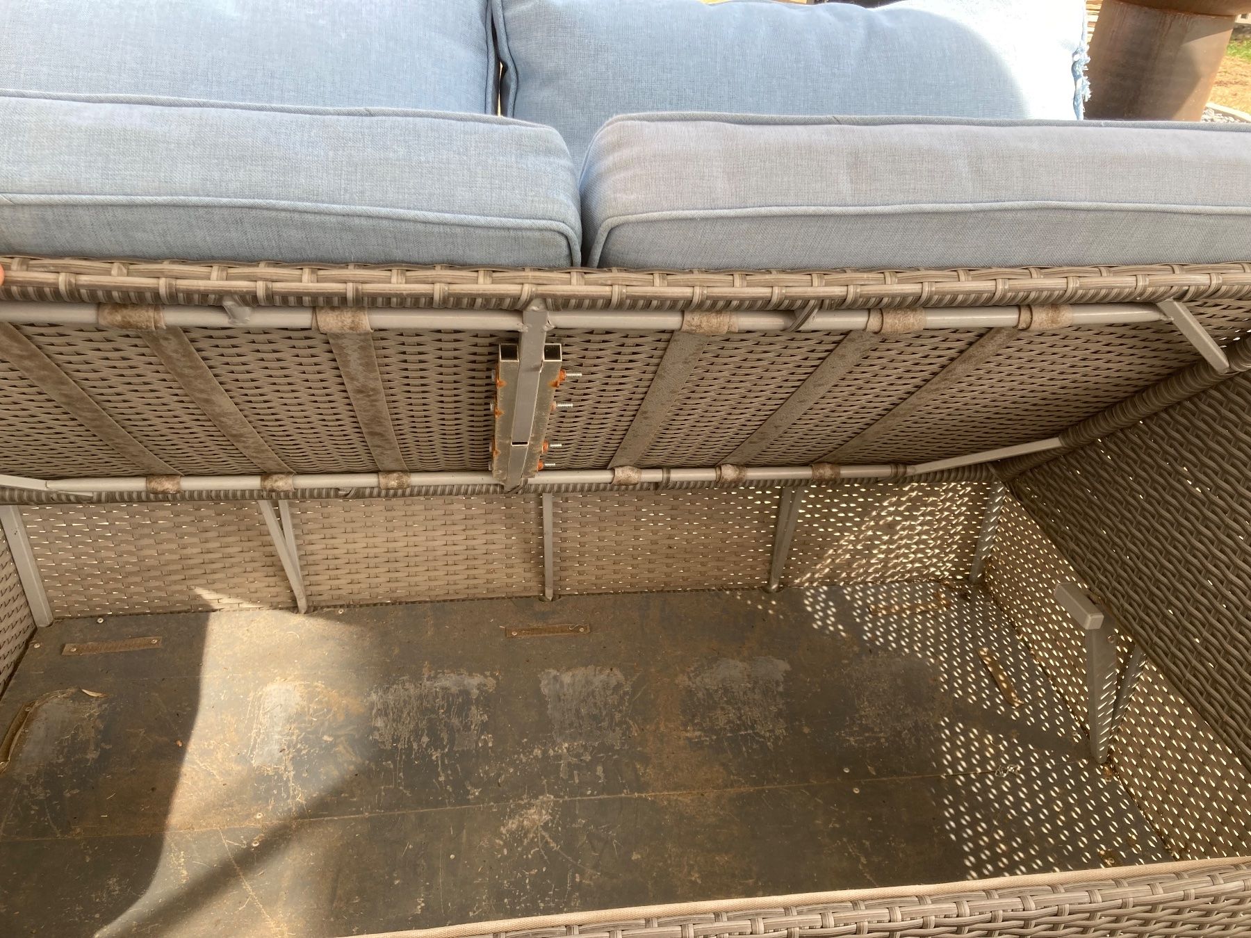 Tischset: Garten Lounge Set Rattan Optik mit Glastisch – Gebraucht aus Dottikon von Omiros87 4