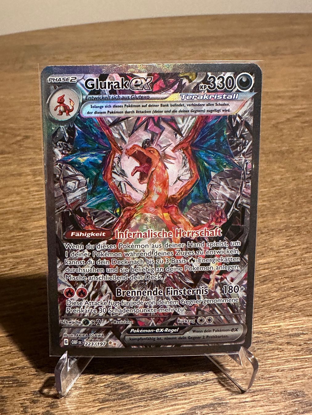 Pokémon Sammelbilder & Trading cards: Charizard Obsidian Flames 223 DE – Gebraucht aus Forch von PokeZurich