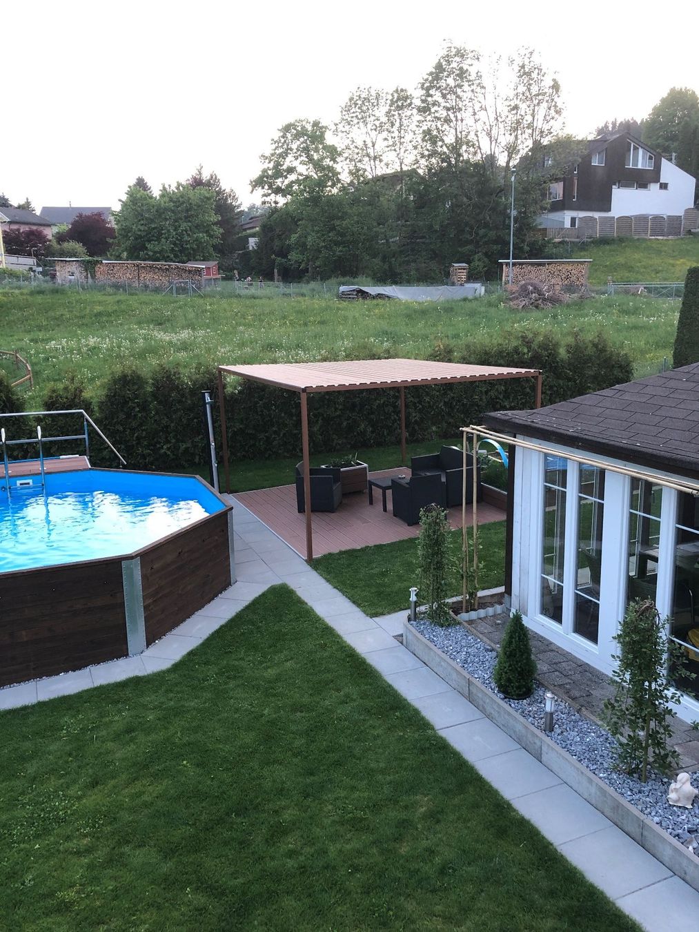 Rifugi: 4x4m Pergola Pavillon Unterstand – Nuovo (secondo la descrizione) da Bichelsee venduto da 123Tremp321 1