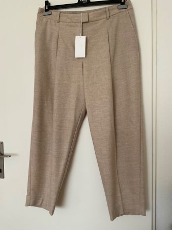 Hugo Boss Wolle mit Elasthan Hose Gr 44 beige NEU NP 230