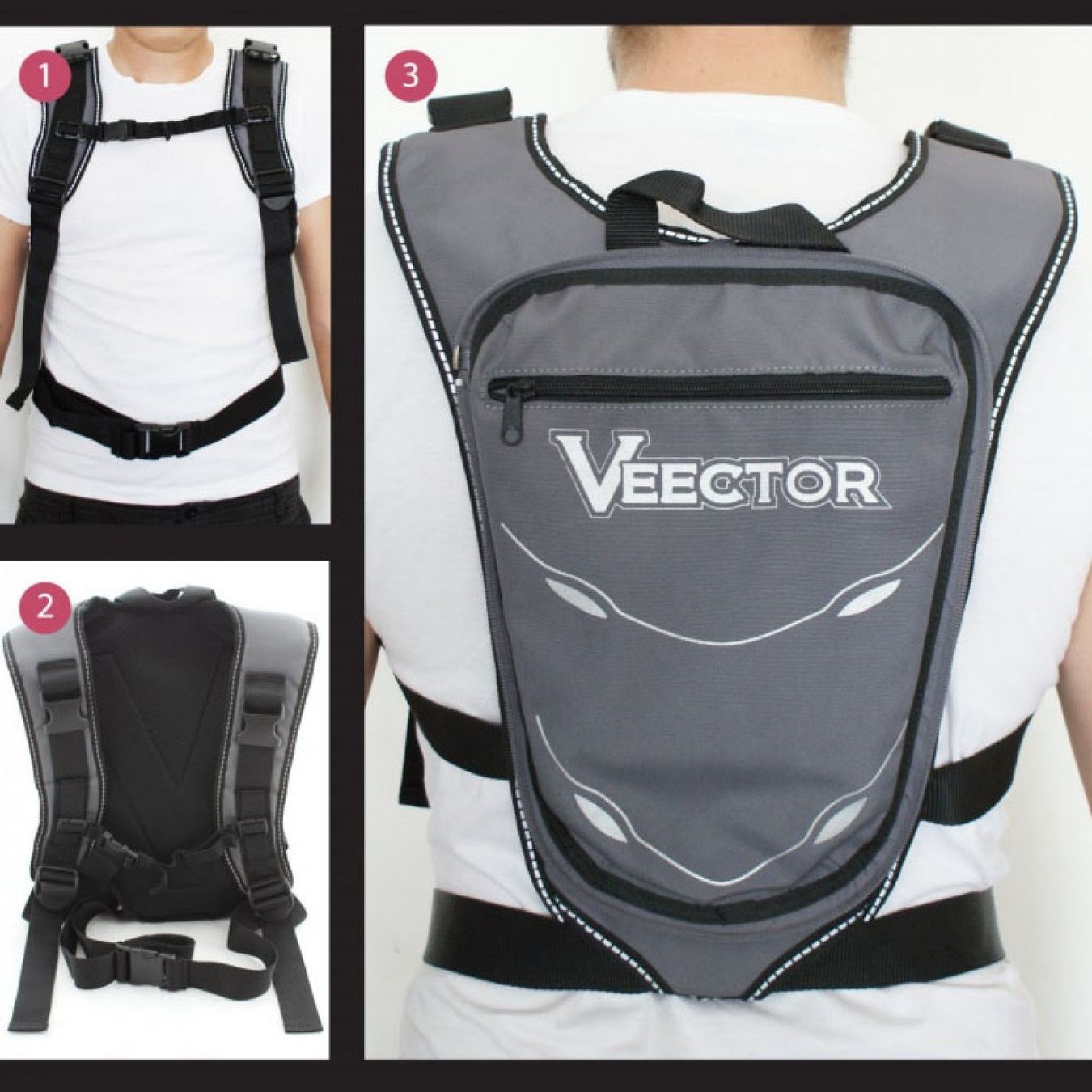Attrezzatura di sicurezza: Harnais sécurisation passager Veector moto scooter – Usato da La Tour-de-Peilz venduto da Gilbrtogil 4