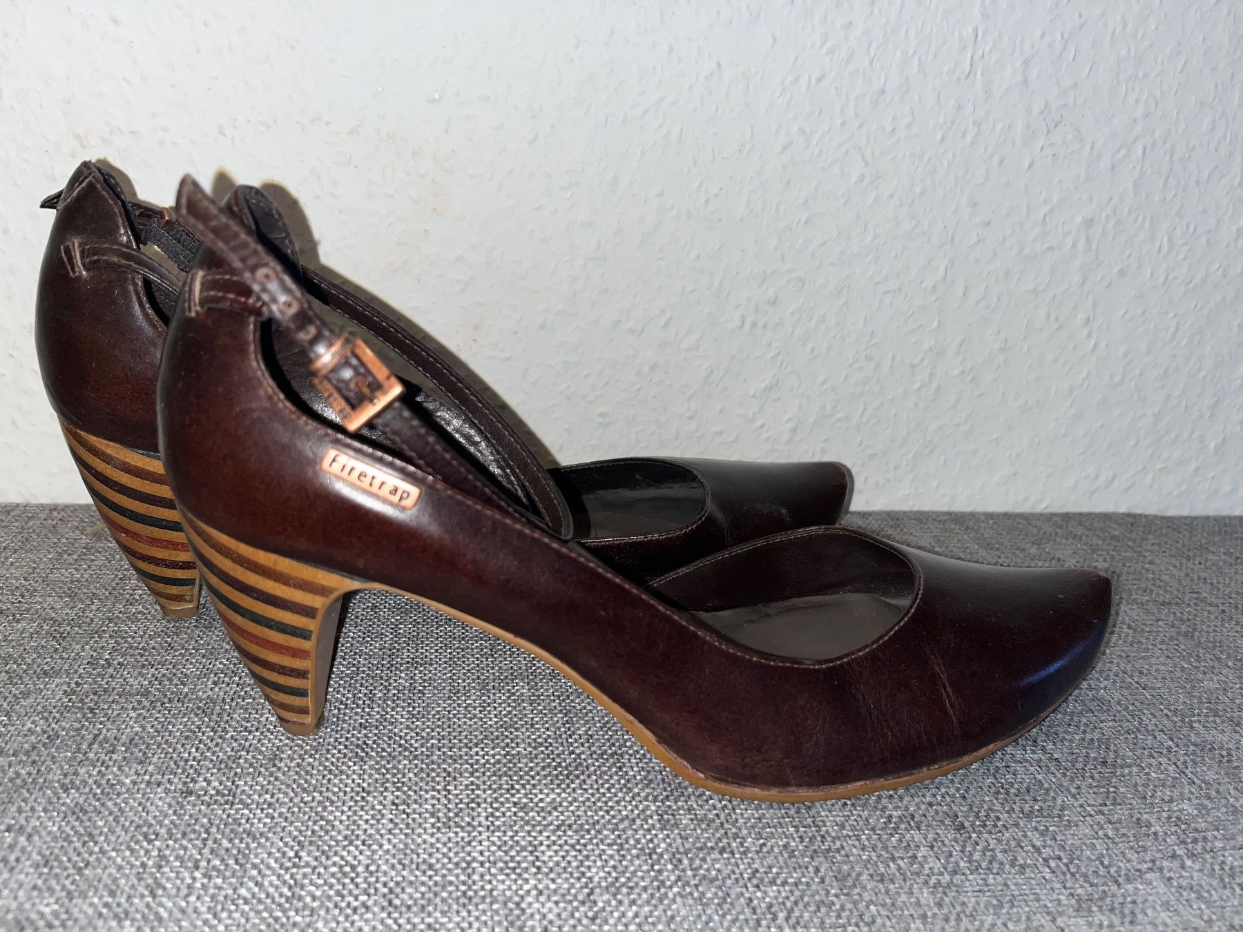 Scarpe da donna: Firetrap leather, dark brown shoes size 41 – Usato da Genève venduto da dmt_y25y