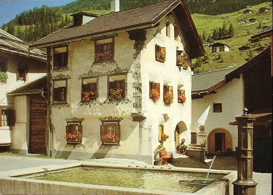 Cartoline postali: BERGÜN Auf dem Dorfplatz – Nuovo (secondo la descrizione) da Jona venduto da philajona